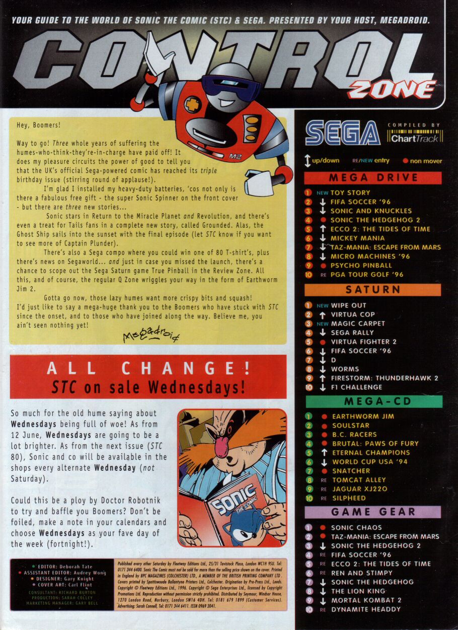 Read online Sonic the Comic comic -  Issue #79 - 2
