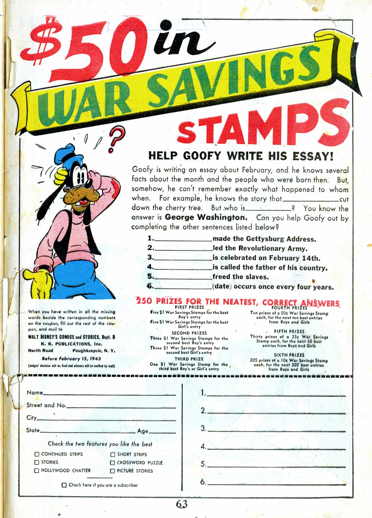 Read online Walt Disney's Comics and Stories comic -  Issue #29 - 65