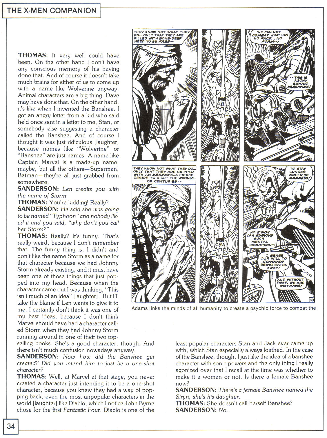 Read online The X-Men Companion comic -  Issue #1 - 34