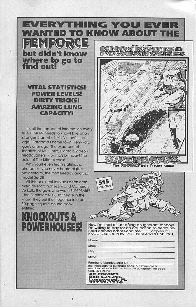 Read online Femforce comic -  Issue #92 - 33