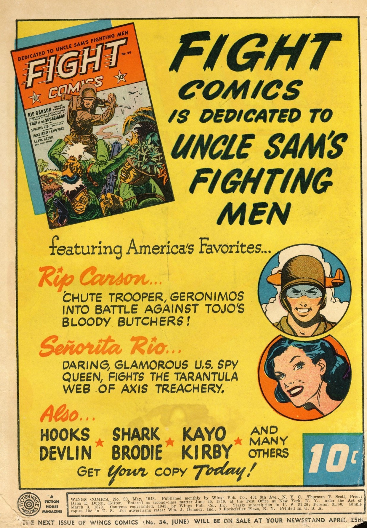 Read online Wings Comics comic -  Issue #33 - 2