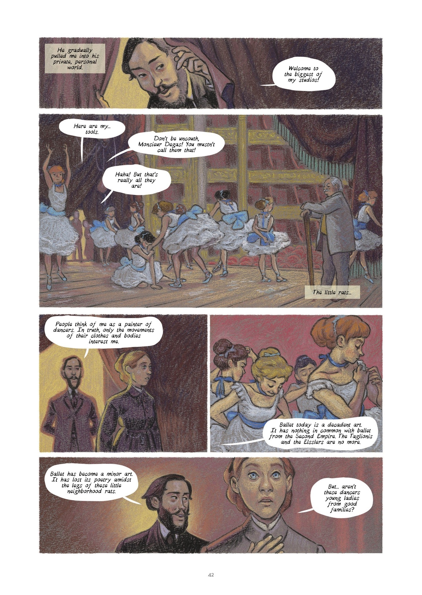 Read online Degas and Cassatt: The Dance of Solitude comic -  Issue # TPB - 41