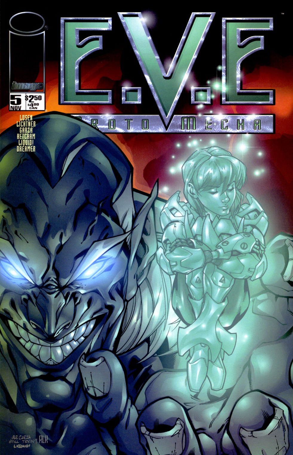 Read online E.V.E. ProtoMecha comic -  Issue #5 - 1