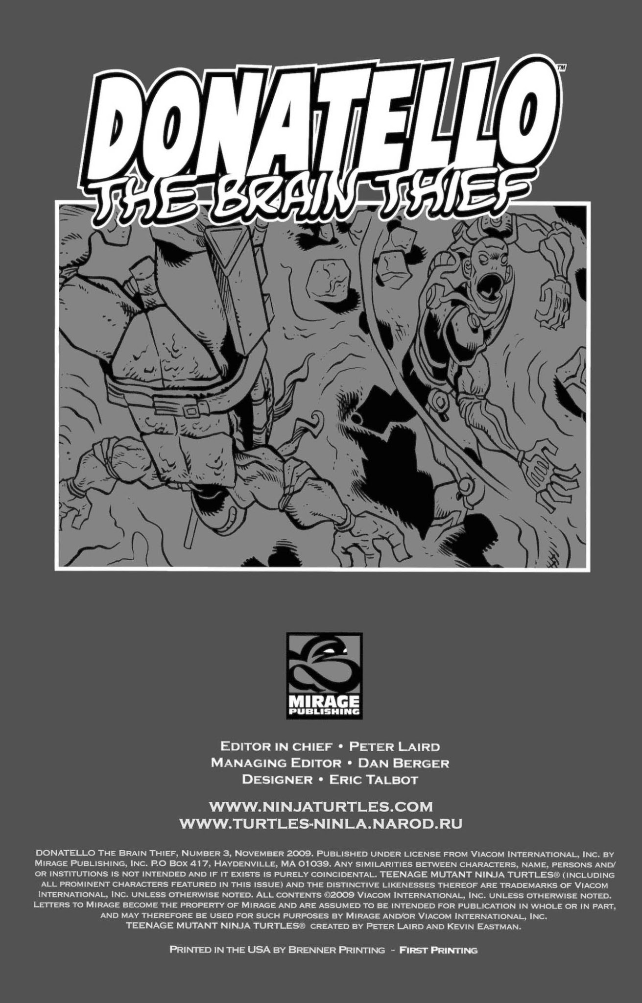 Read online Donatello The Brain Thief comic -  Issue #3 - 2