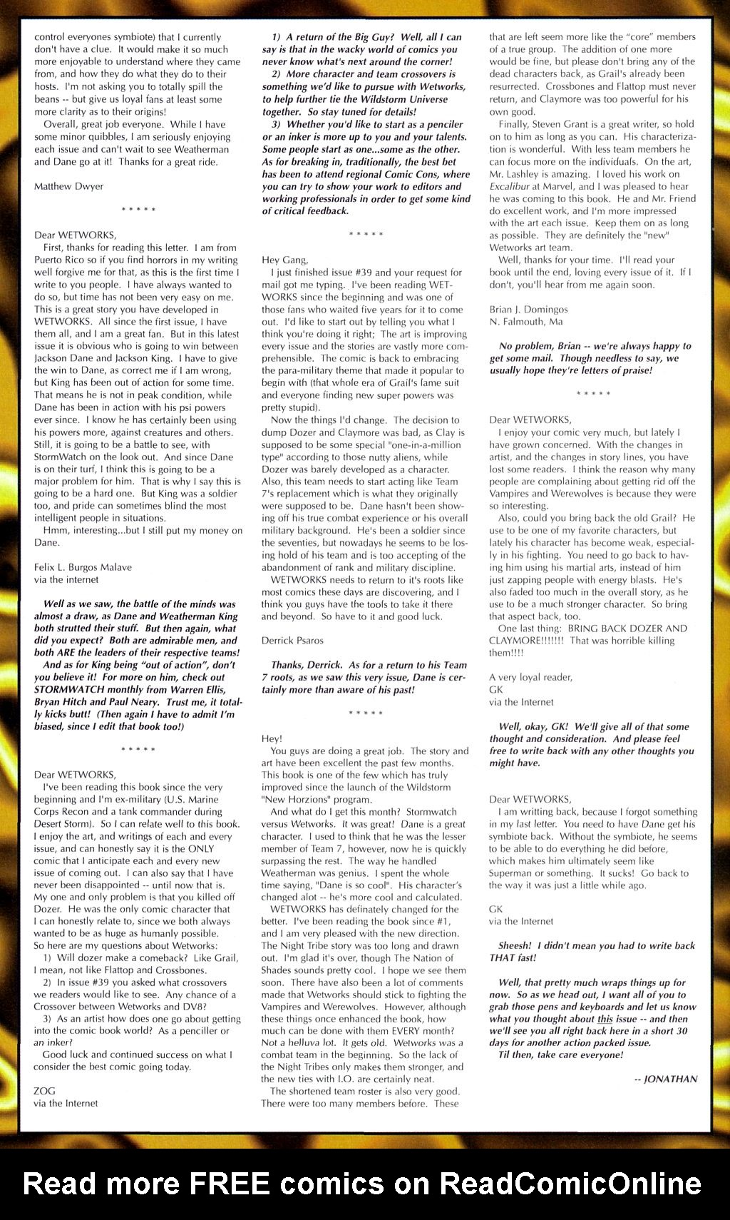 Read online Wetworks comic -  Issue #42 - 25