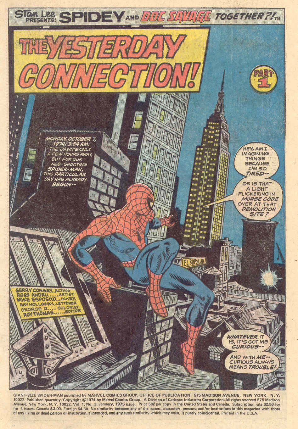 Read online Giant-Size Spider-Man comic -  Issue #3 - 2