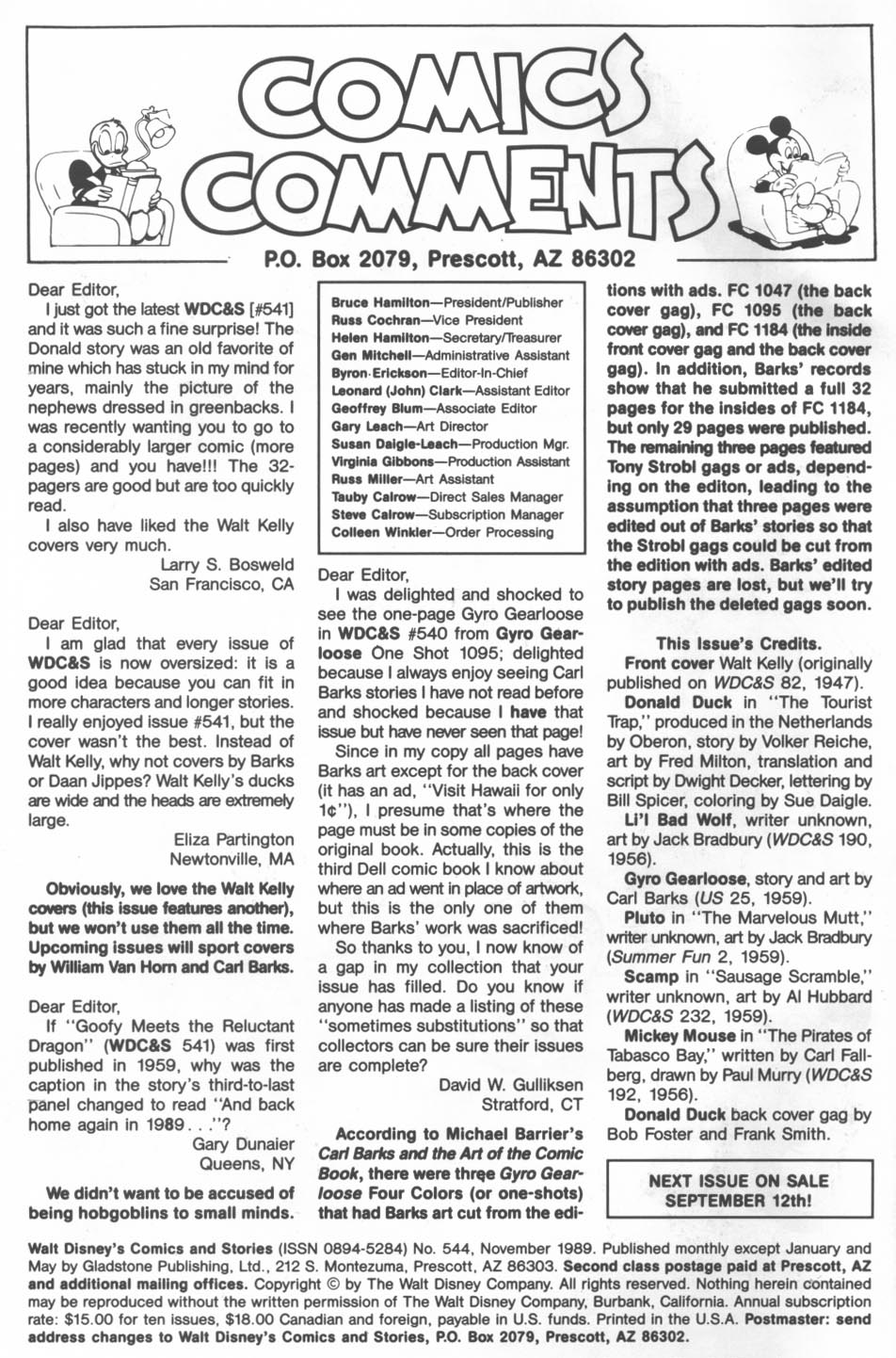 Read online Walt Disney's Comics and Stories comic -  Issue #544 - 2