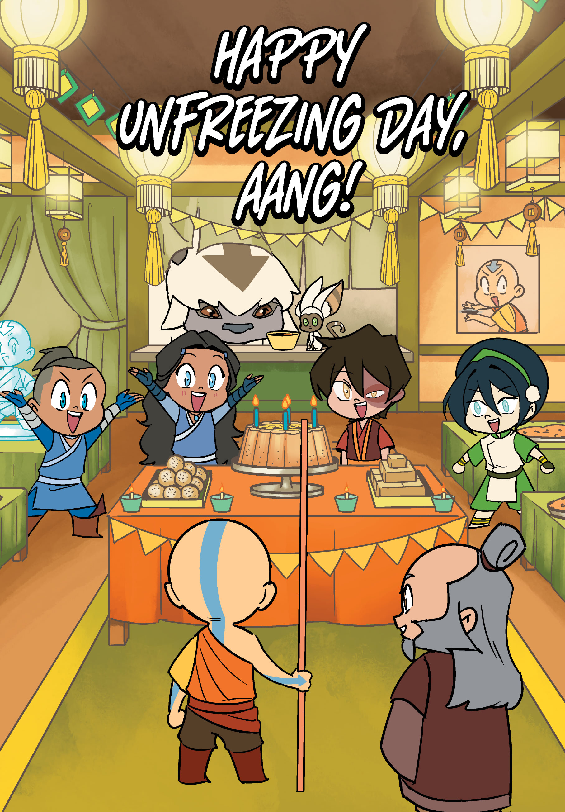 Read online Avatar: The Last Airbender Chibis - Aang's Unfreezing Day comic -  Issue # Full - 32