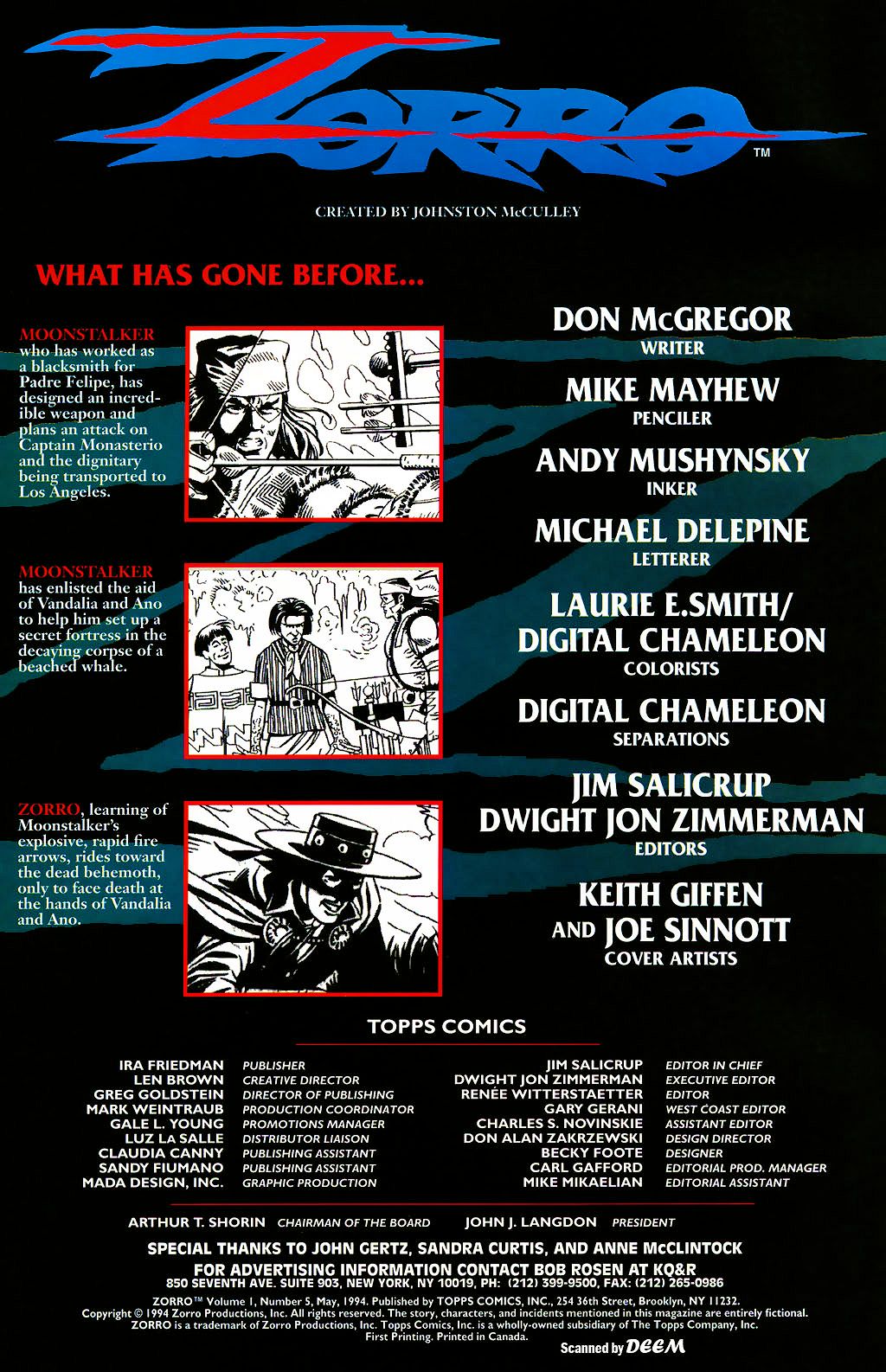 Read online Zorro (1993) comic -  Issue #5 - 2