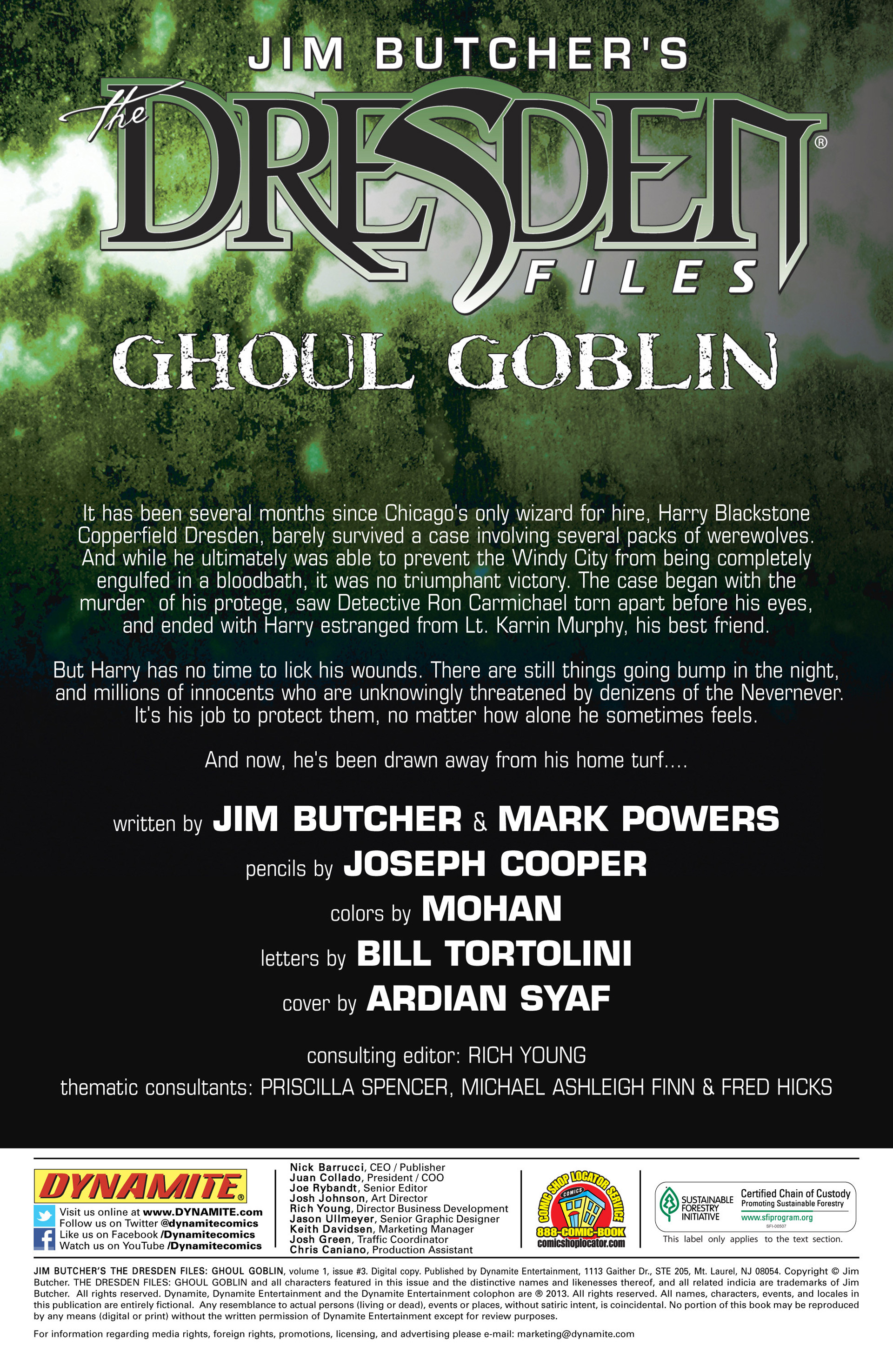 Read online Jim Butcher's The Dresden Files: Ghoul Goblin comic -  Issue #3 - 2