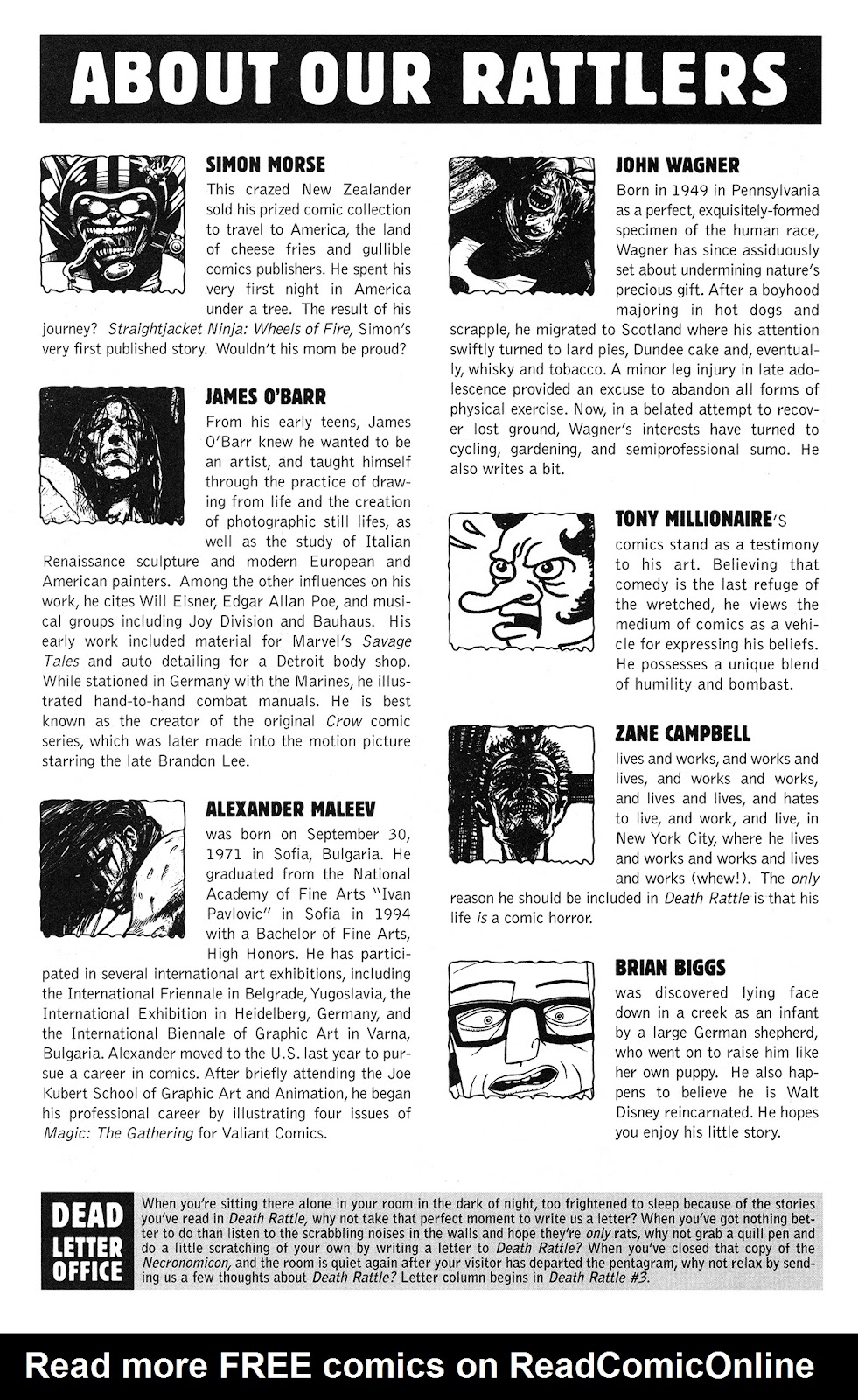 Read online Death Rattle (1995) comic Issue 2