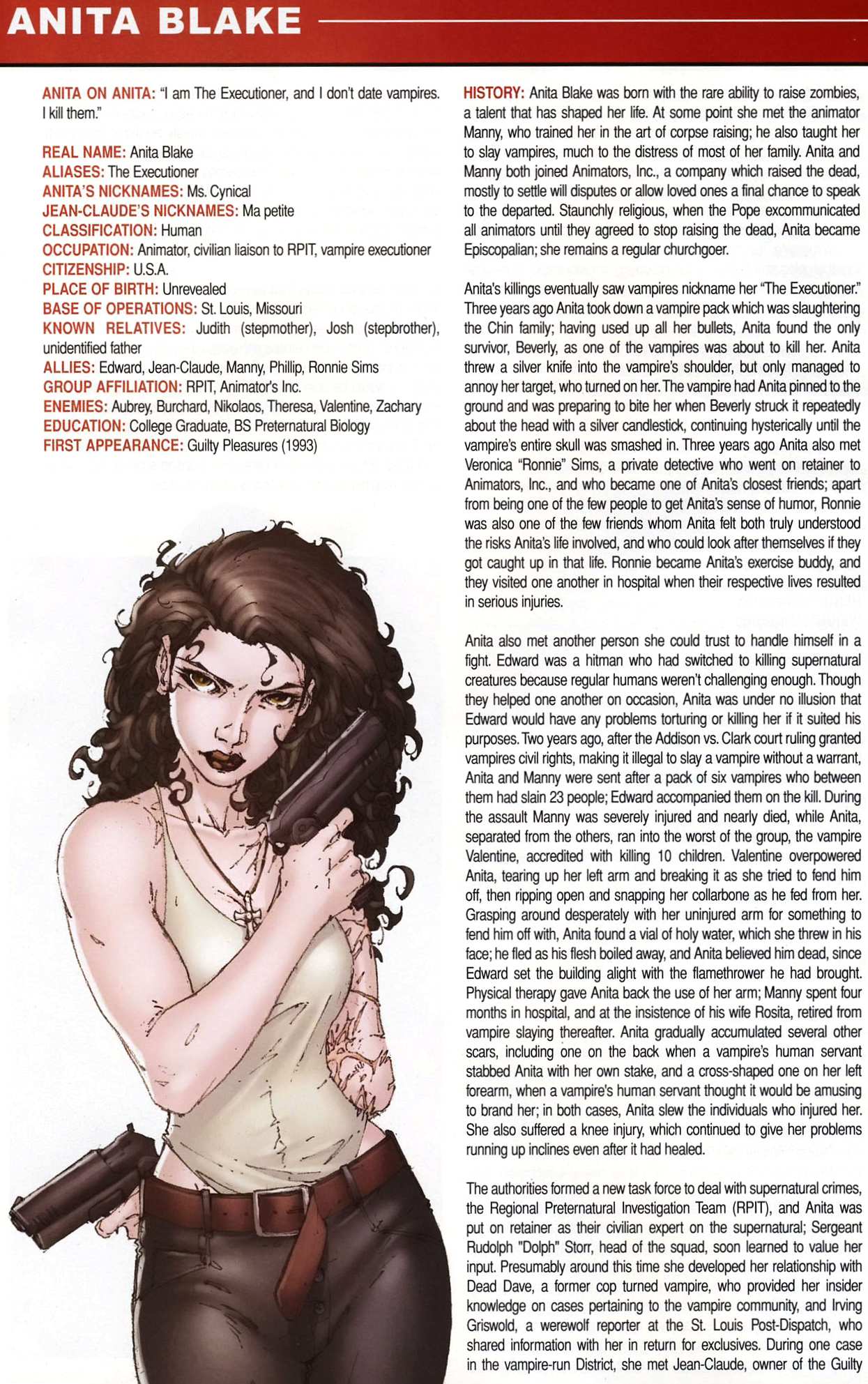 Read online Anita Blake, Vampire Hunter: Guilty Pleasures Handbook comic -  Issue #Anita Blake, Vampire Hunter: Guilty Pleasures Handbook Full - 8