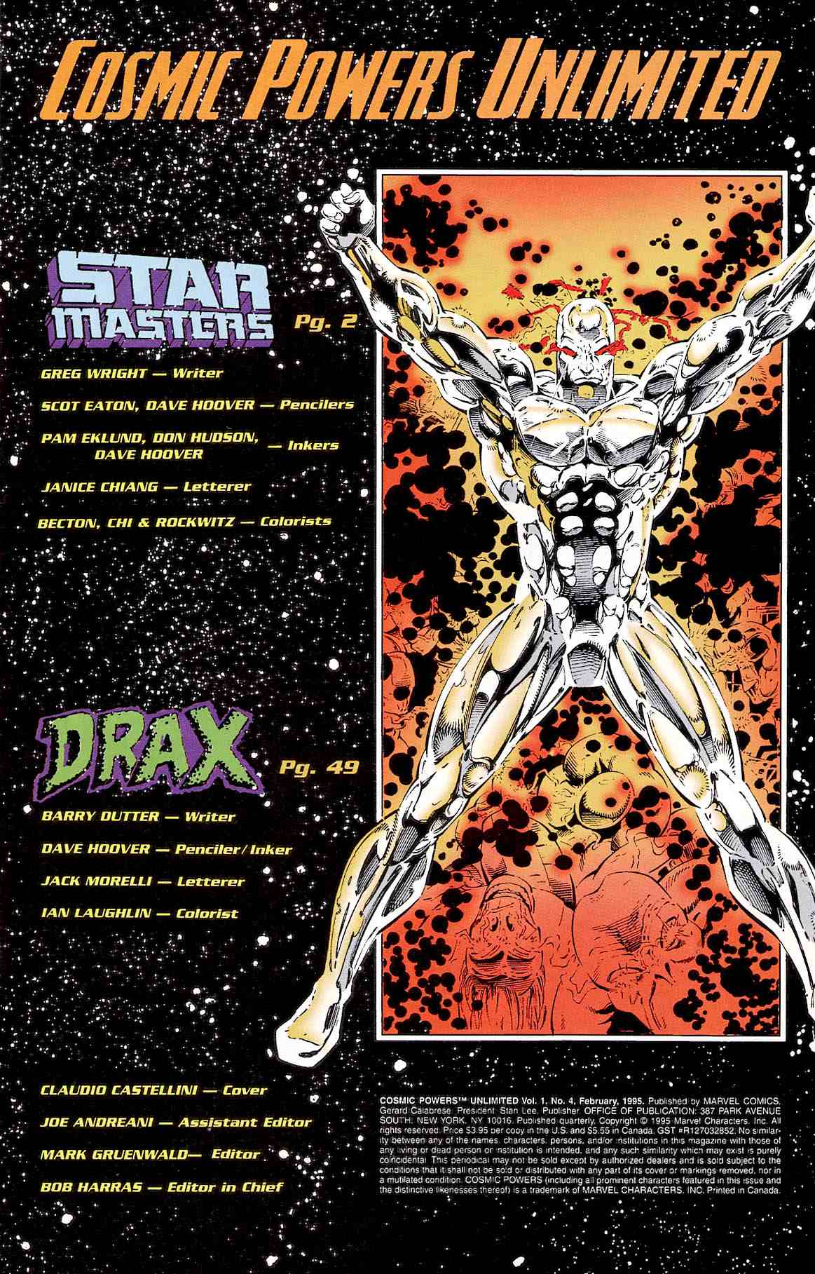 Read online Cosmic Powers Unlimited comic -  Issue #4 - 2