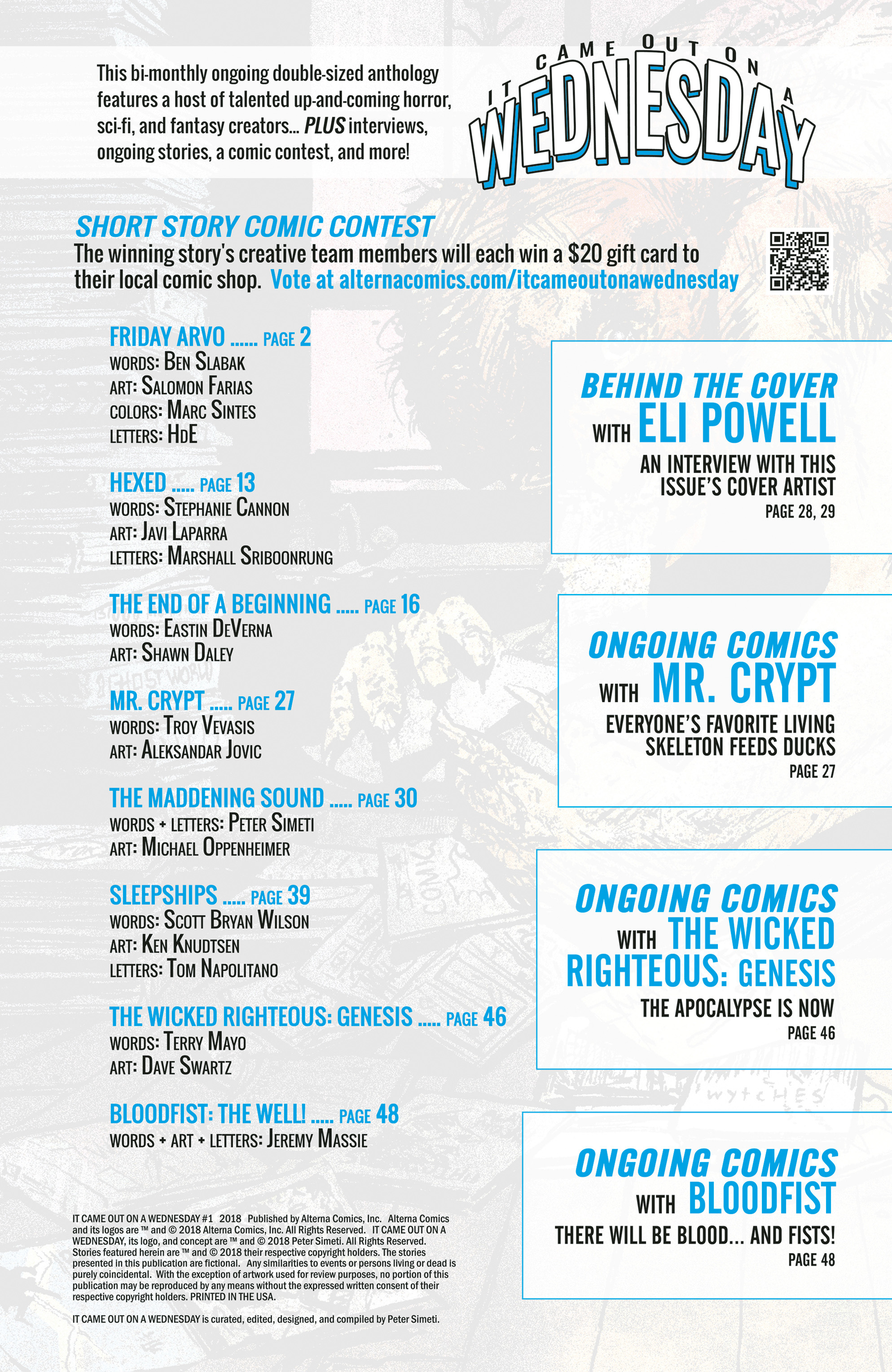 Read online It Came Out on a Wednesday comic -  Issue #1 - 2