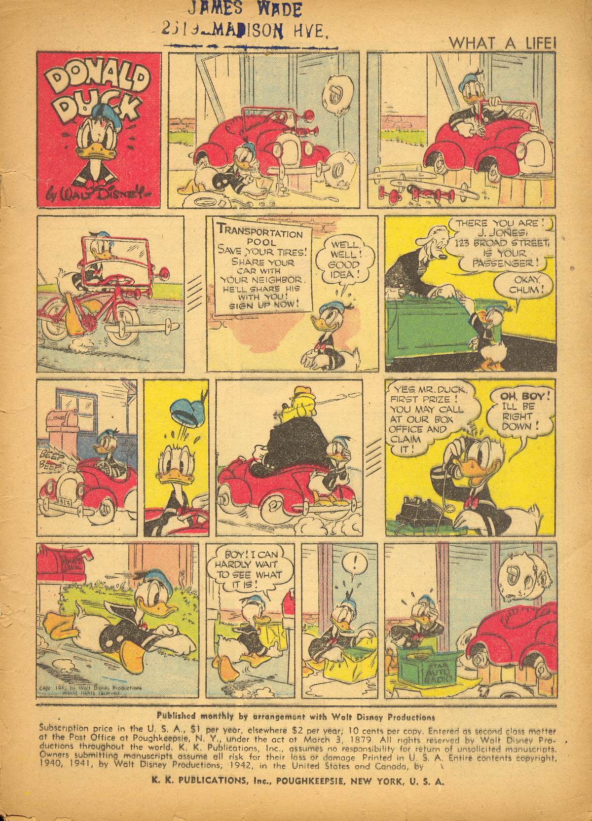 Read online Walt Disney's Comics and Stories comic -  Issue #27 - 3