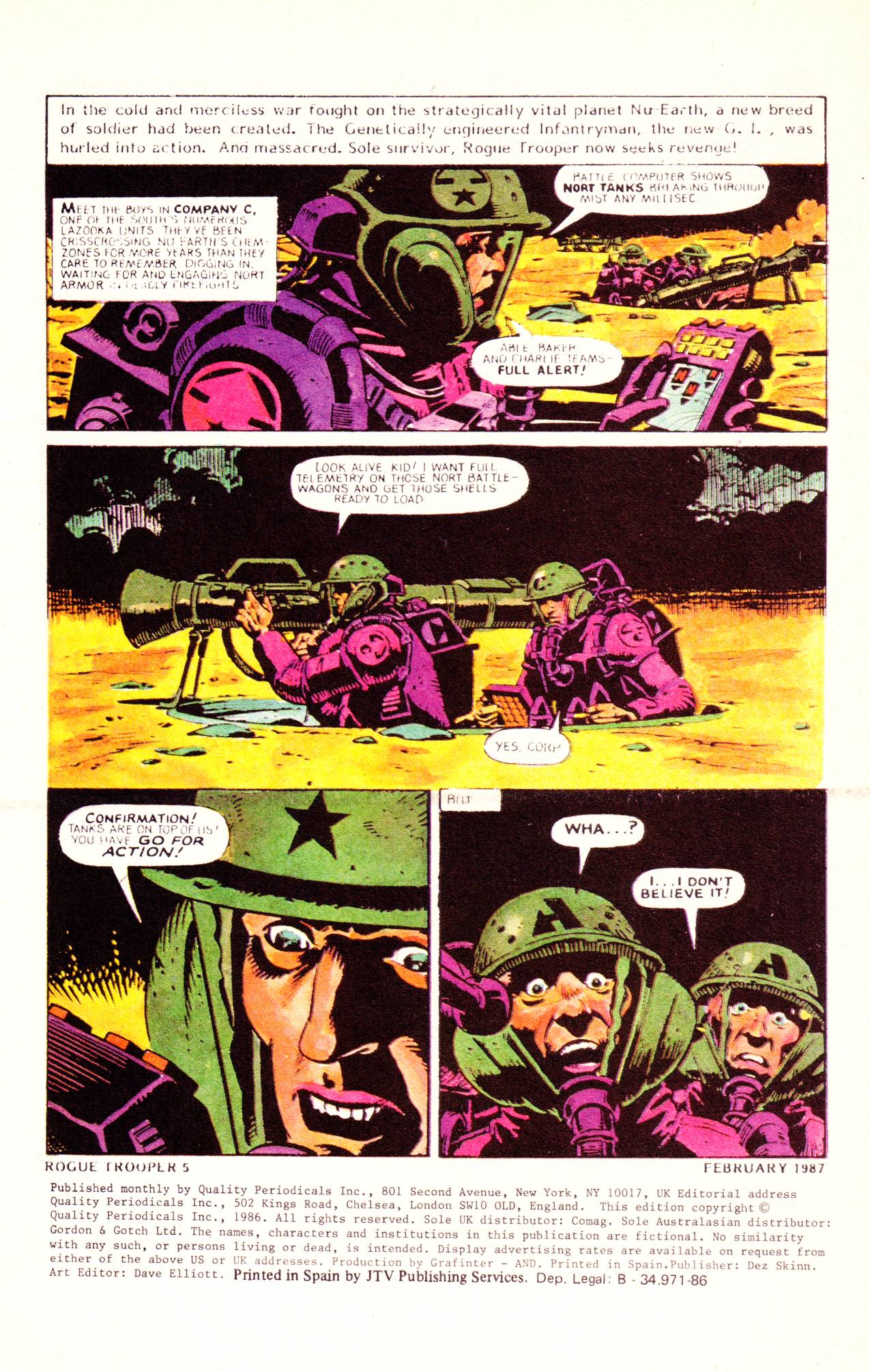 Read online Rogue Trooper (1986) comic -  Issue #5 - 3