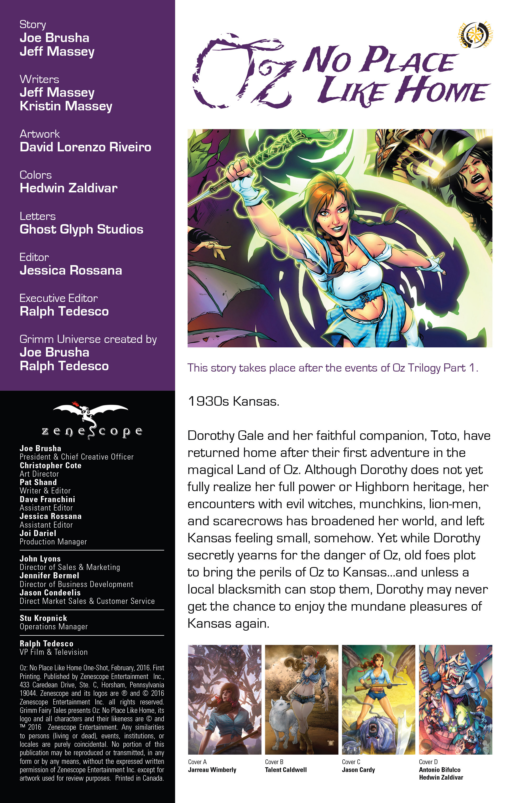 Read online Oz: No Place Like Home comic -  Issue # Full - 3