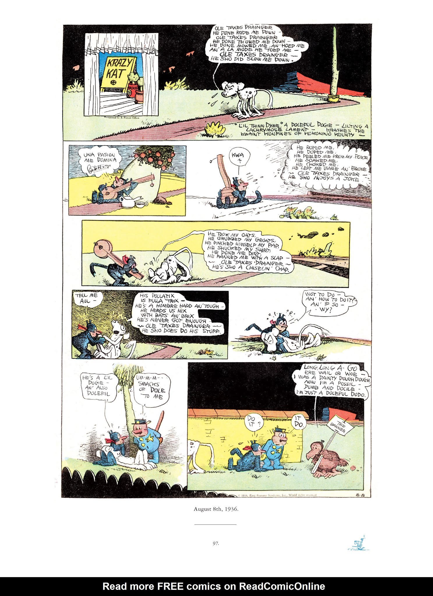 Read online Krazy & Ignatz comic -  Issue # TPB 9 - 95