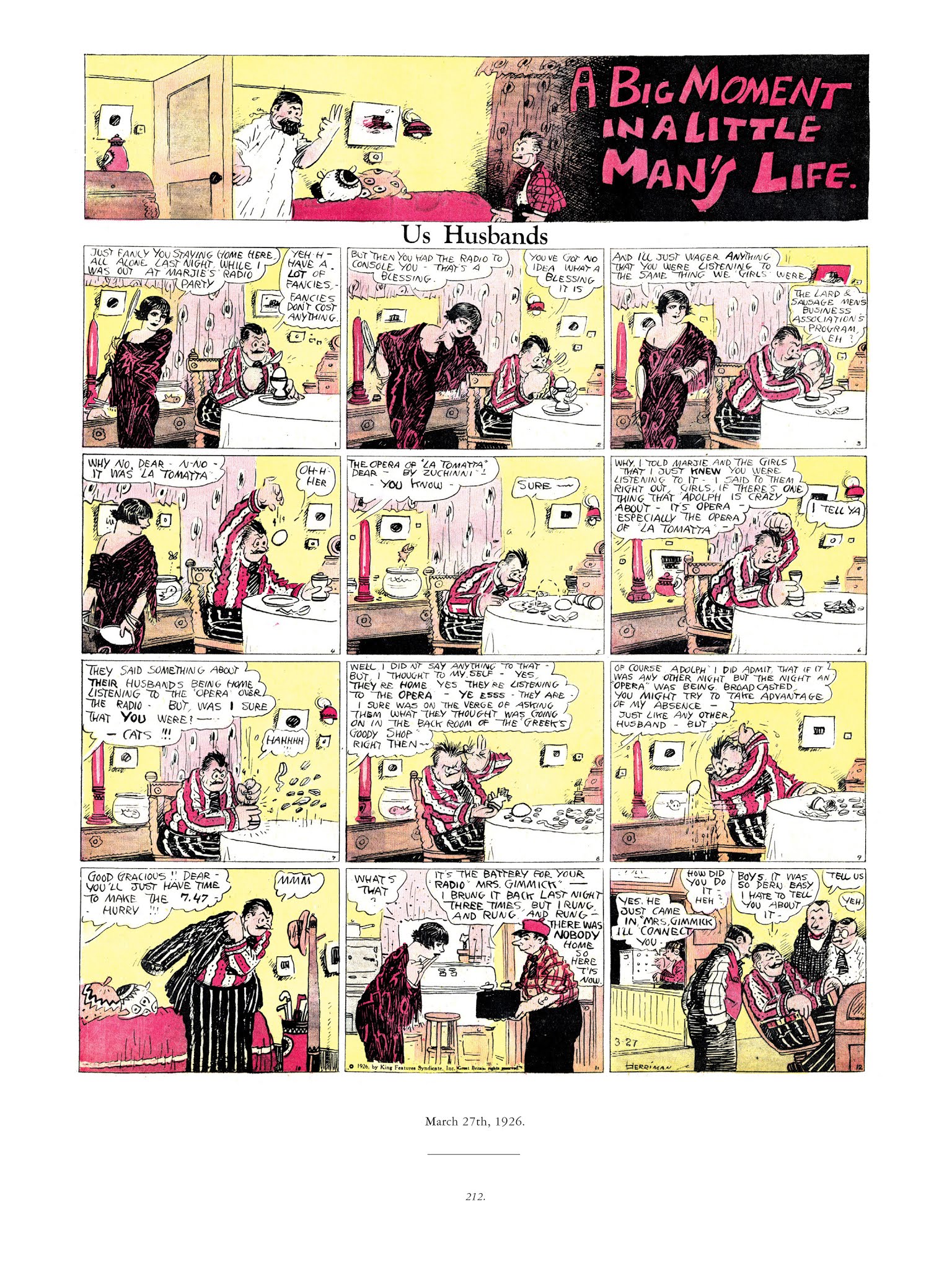 Read online Krazy & Ignatz comic -  Issue # TPB 3 - 212