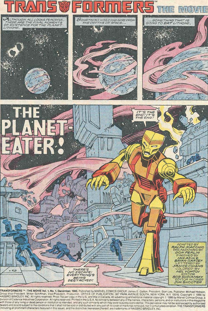 Read online The Transformers: The Movie comic -  Issue #1 - 2