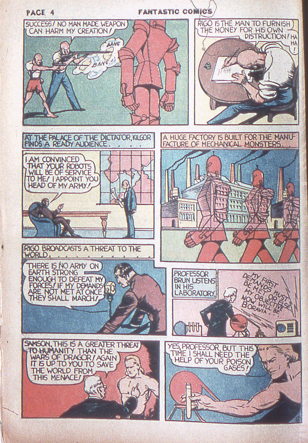 Read online Fantastic Comics comic -  Issue #4 - 6