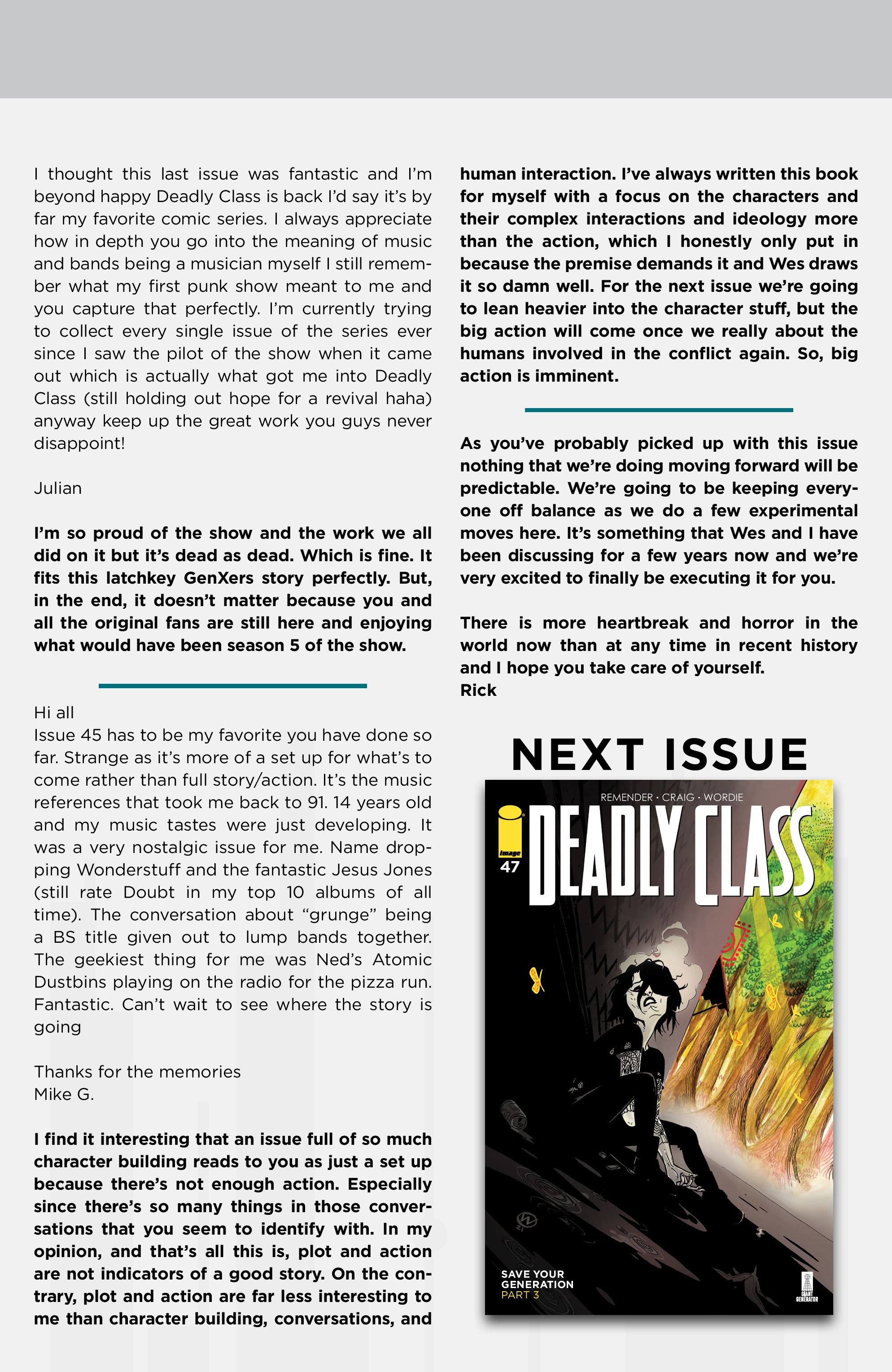 Read online Deadly Class comic -  Issue #46 - 30