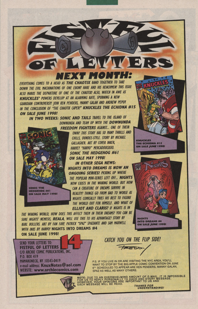 Read online Knuckles the Echidna comic -  Issue #14 - 32