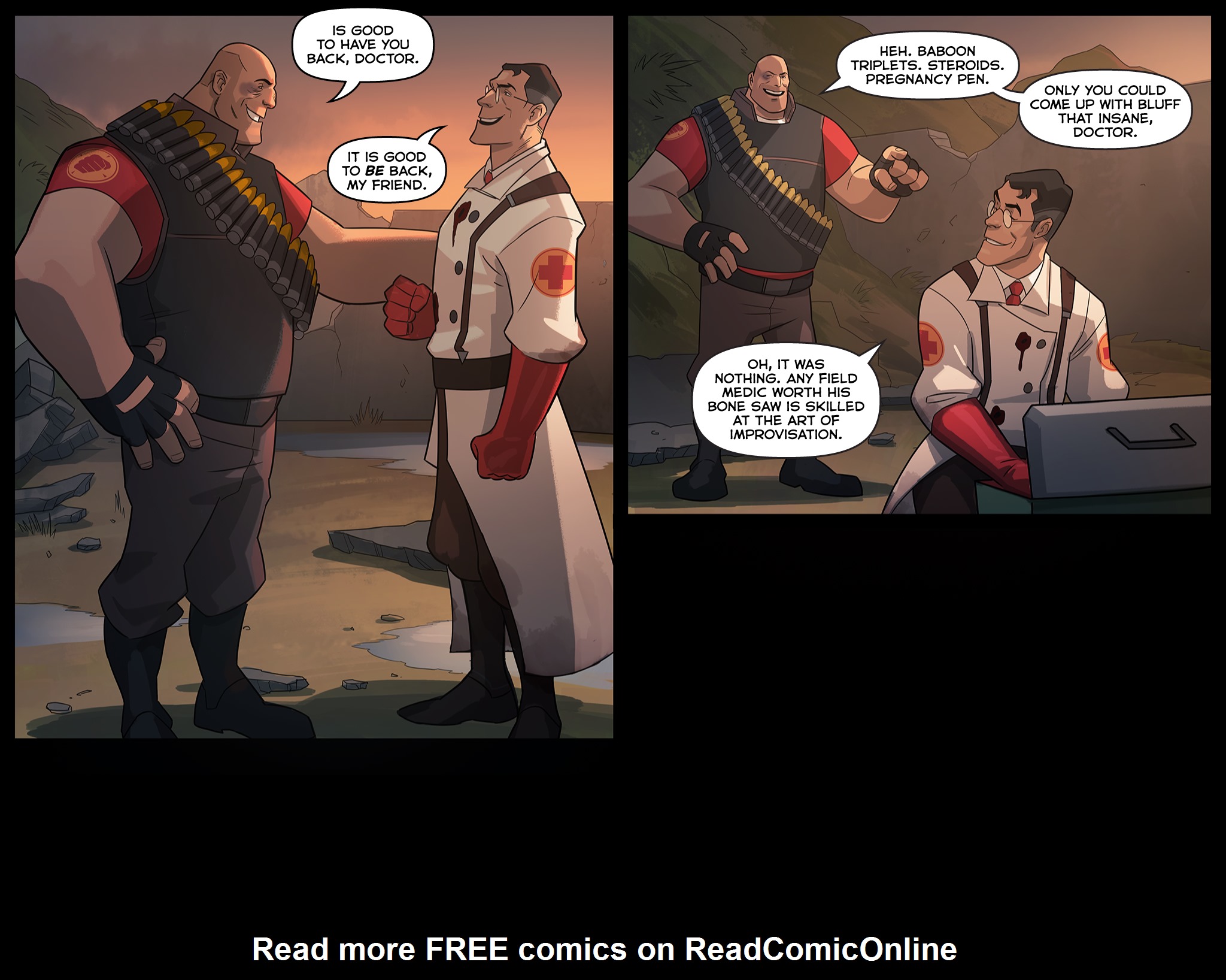 Read online Team Fortress 2 comic -  Issue #6 - 245
