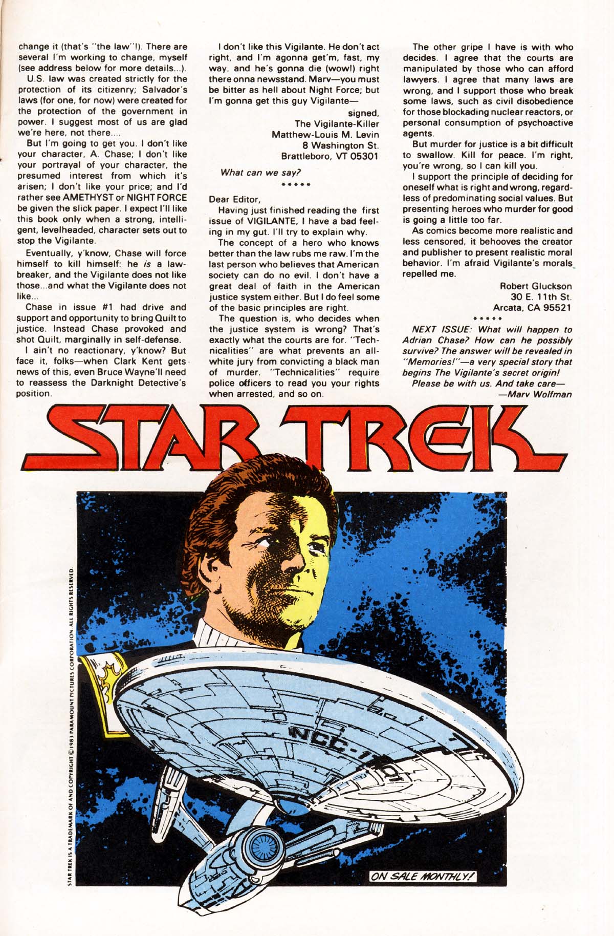 Read online Vigilante (1983) comic -  Issue #5 - 27