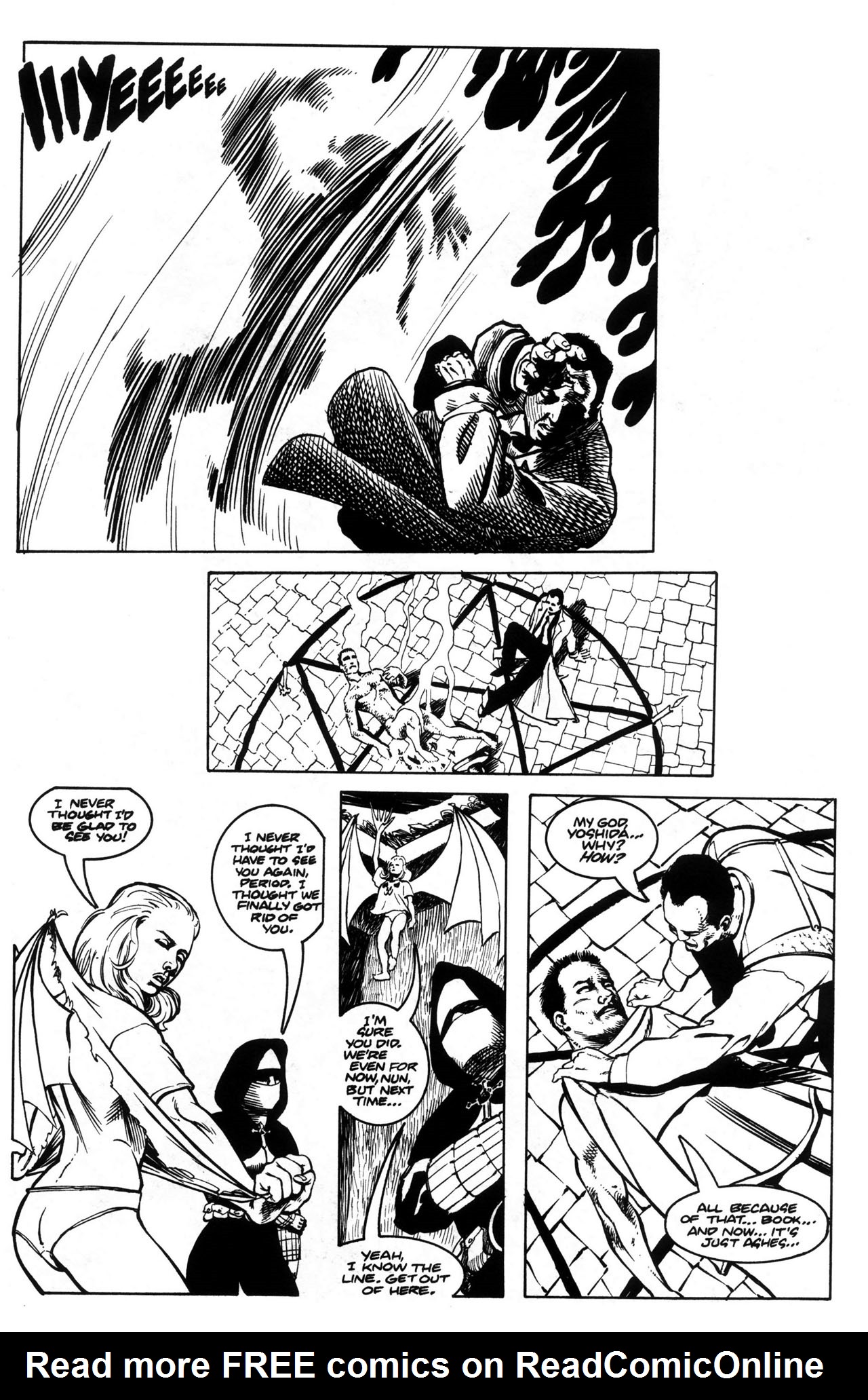 Read online Warrior Nun: Black & White comic -  Issue #6 - 18