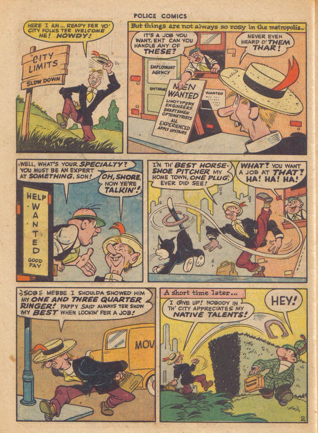Read online Police Comics comic -  Issue #62 - 46