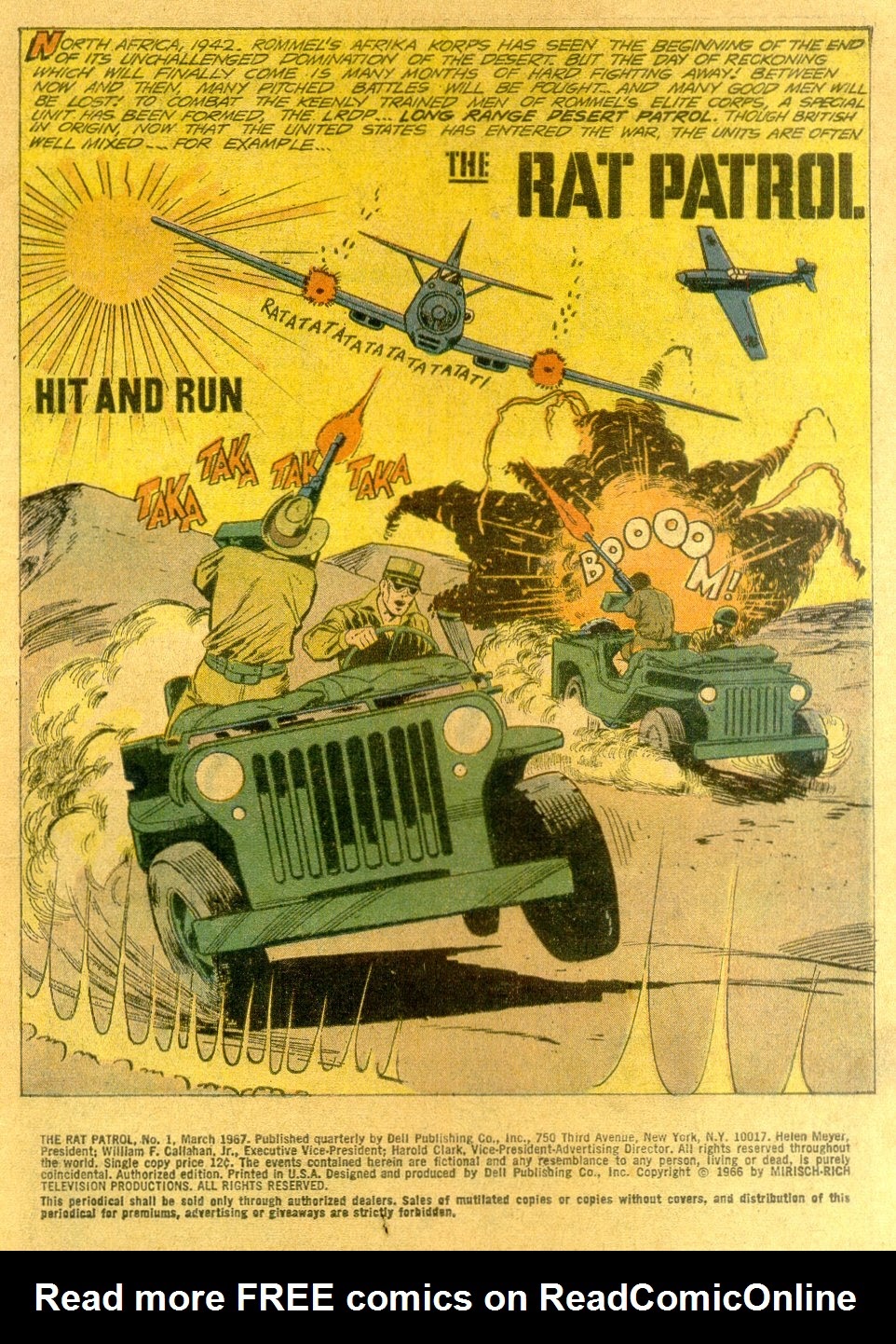 Read online The Rat Patrol comic -  Issue #1 - 3