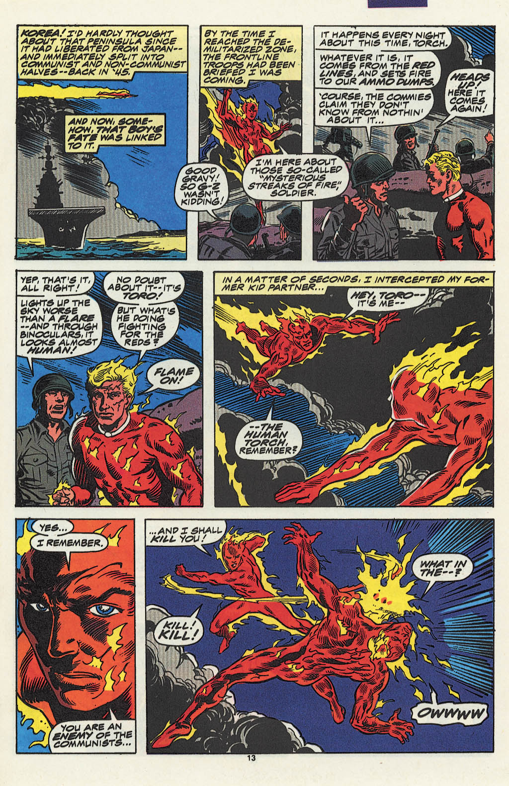 Read online The Saga of the Original Human Torch comic -  Issue #4 - 11