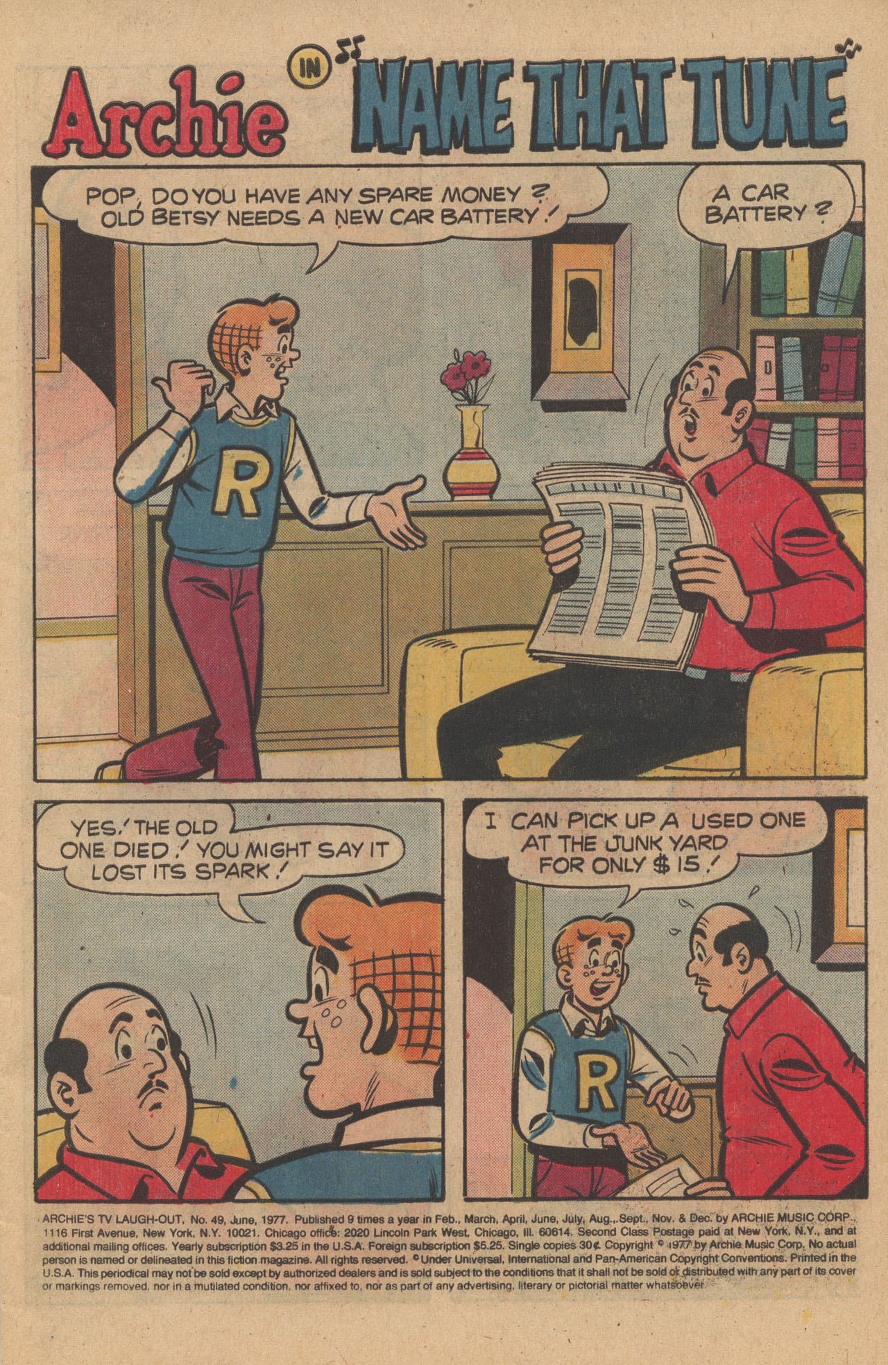 Read online Archie's TV Laugh-Out comic -  Issue #49 - 3
