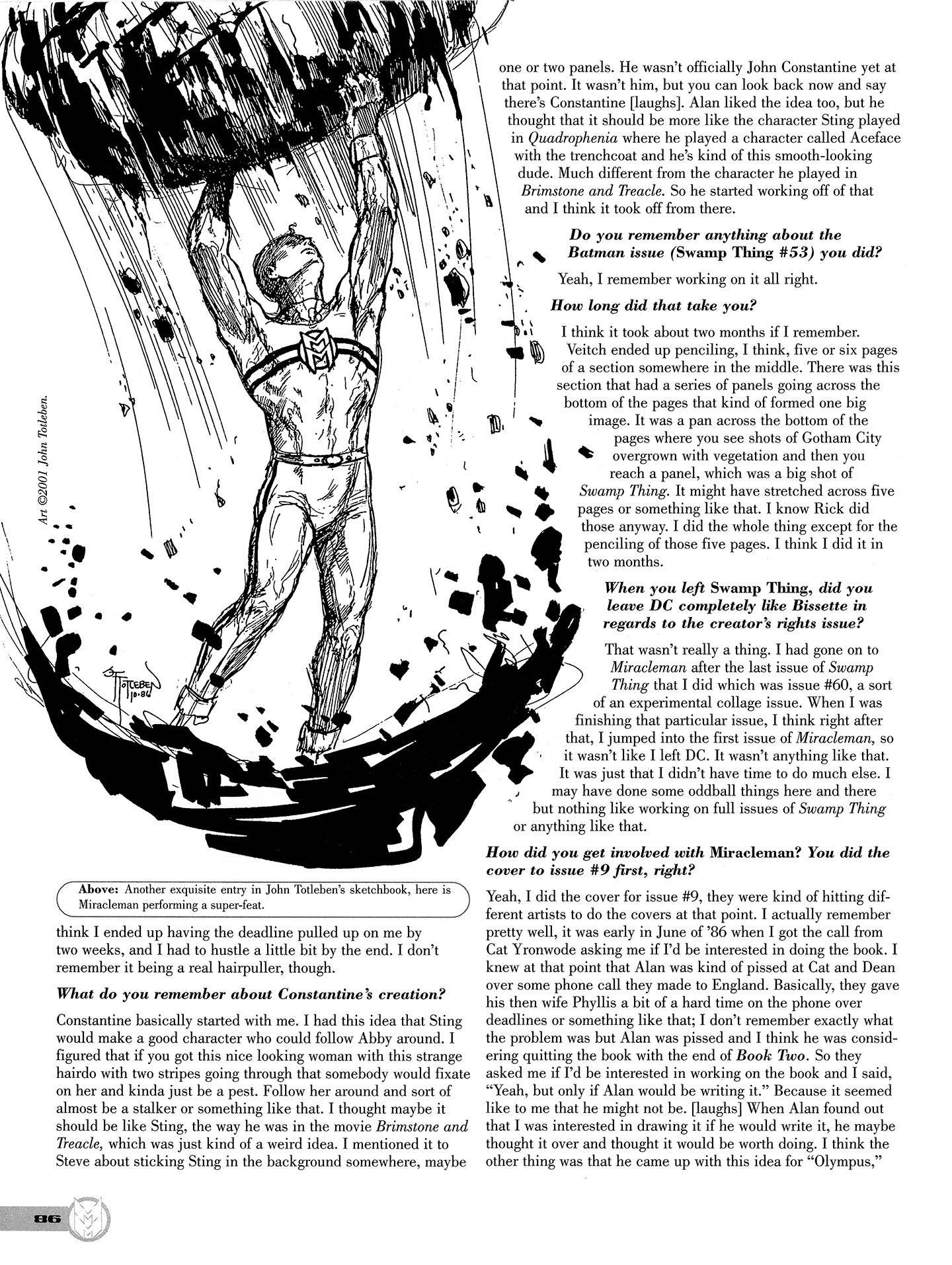 Read online Kimota!: The Miracleman Companion comic -  Issue # Full - 87