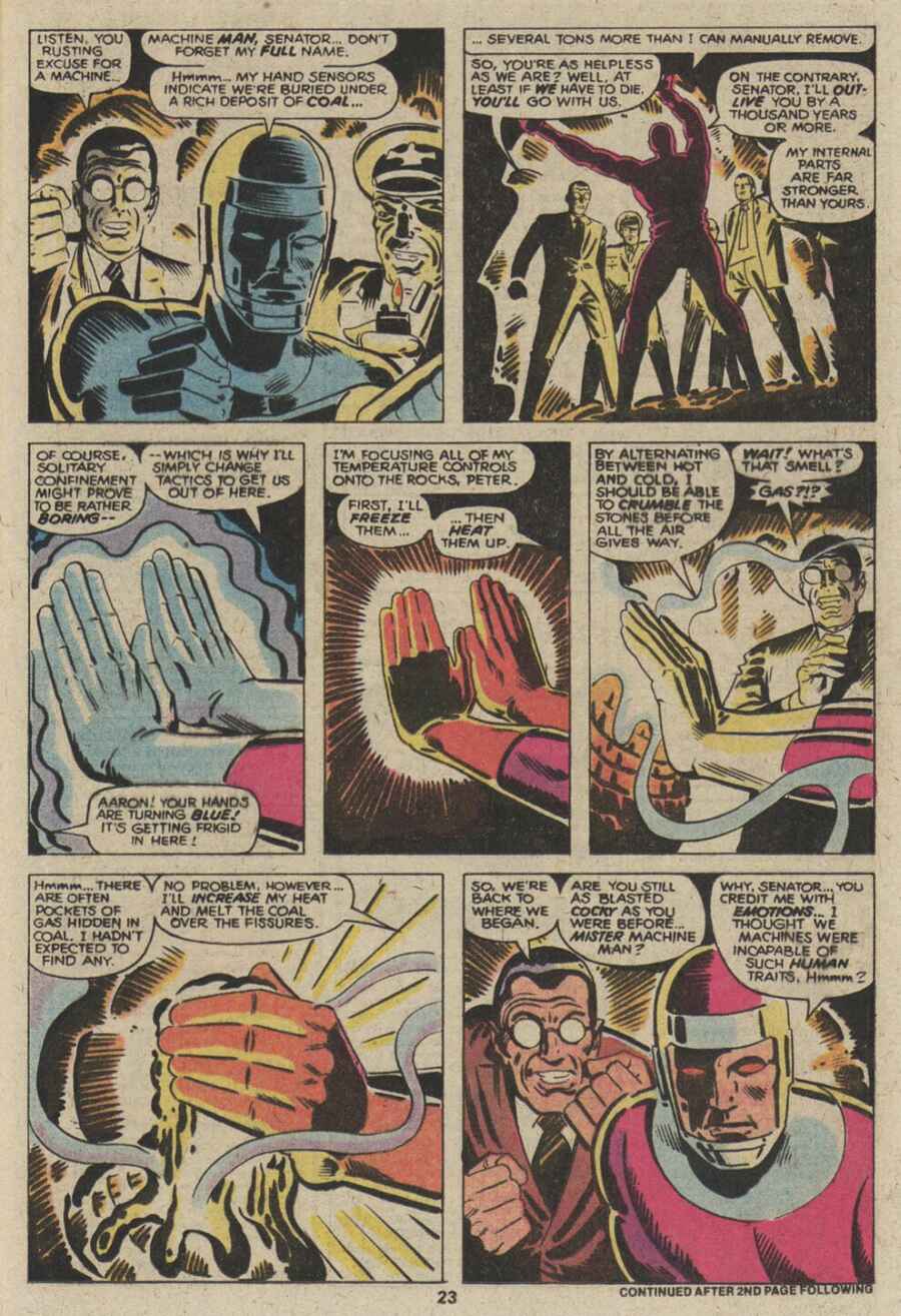 Read online Machine Man (1978) comic -  Issue #10 - 15