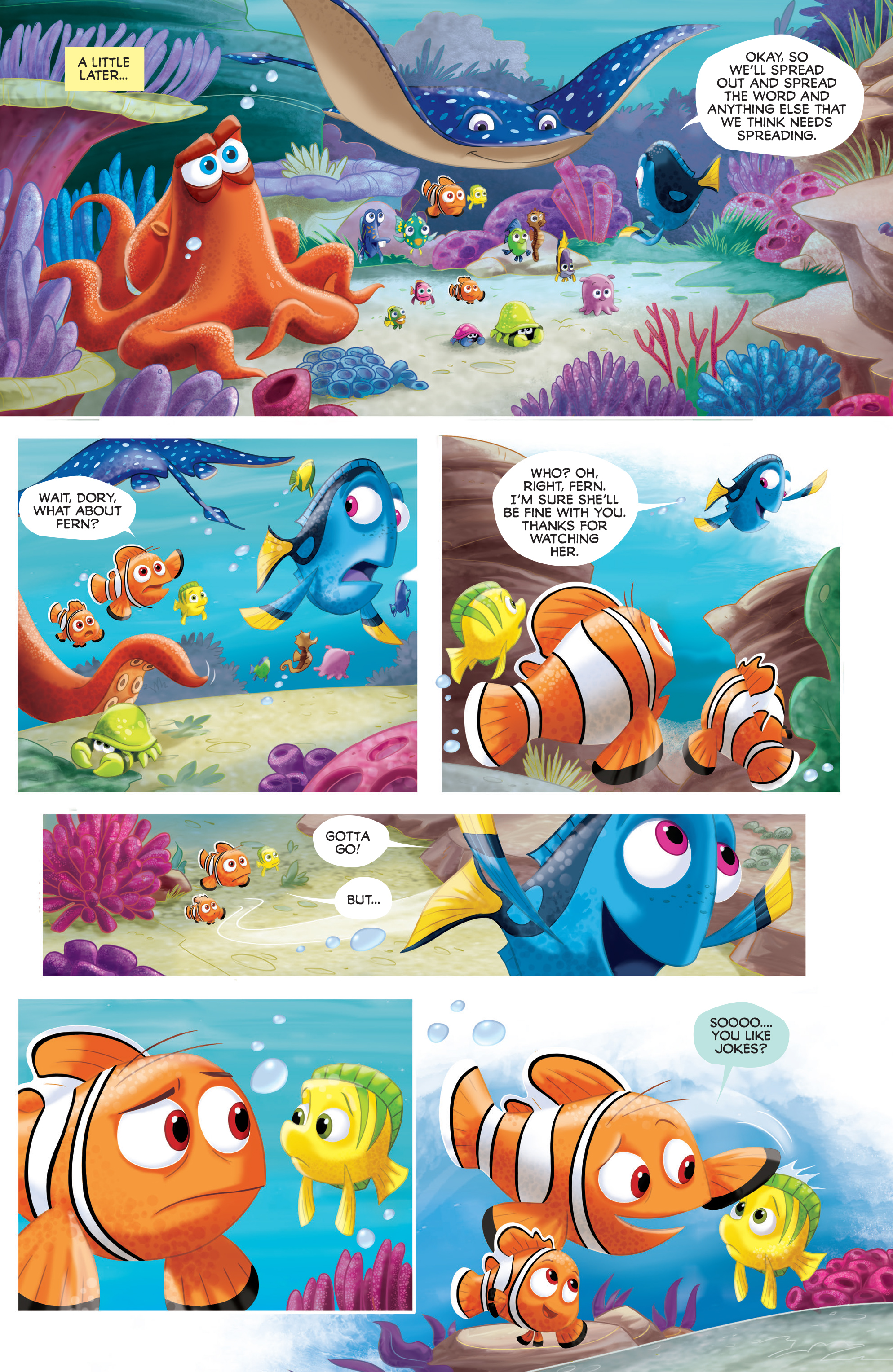 Read online Disney Pixar Finding Dory comic -  Issue #1 - 22