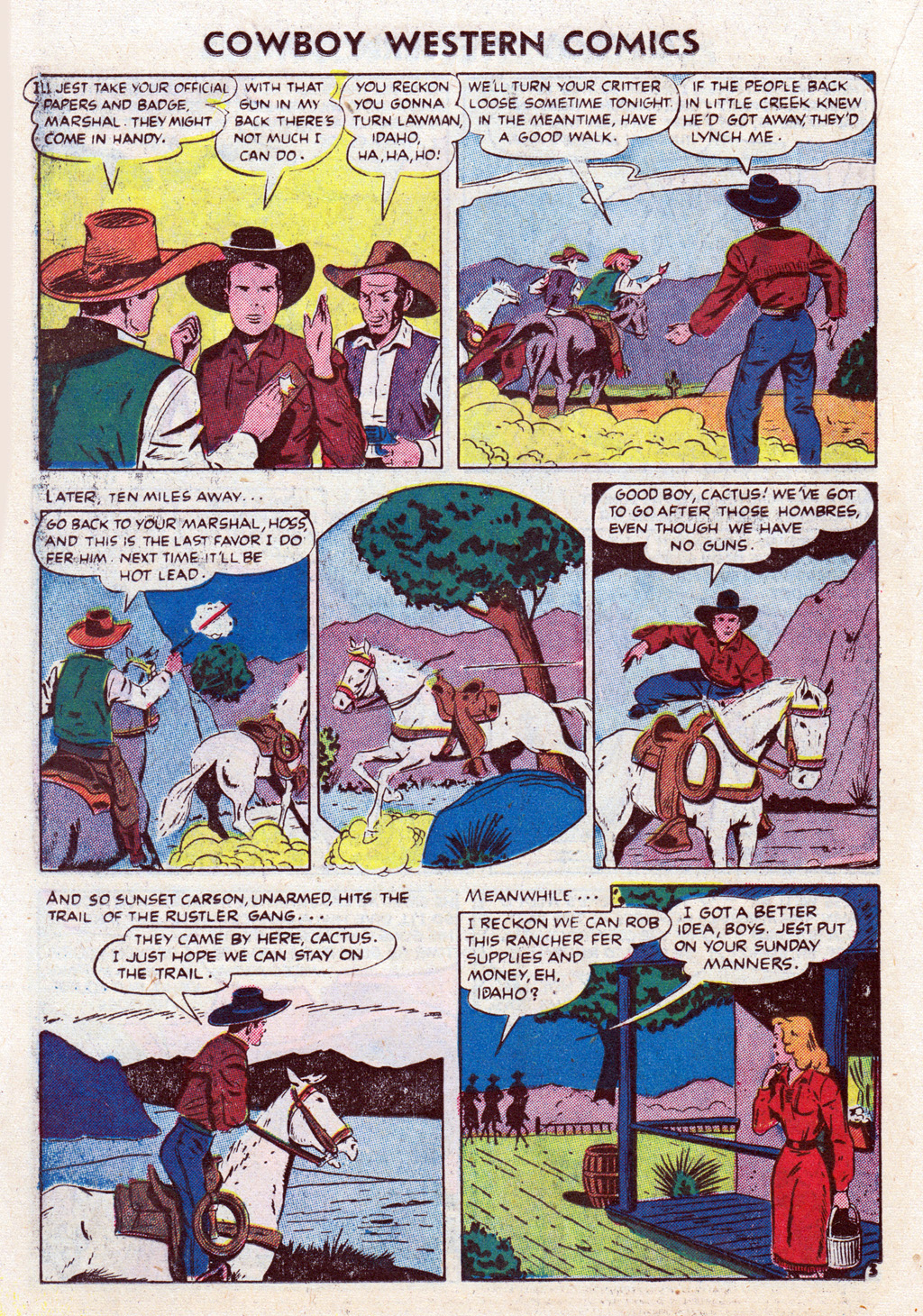 Read online Cowboy Western Comics (1948) comic -  Issue #36 - 14