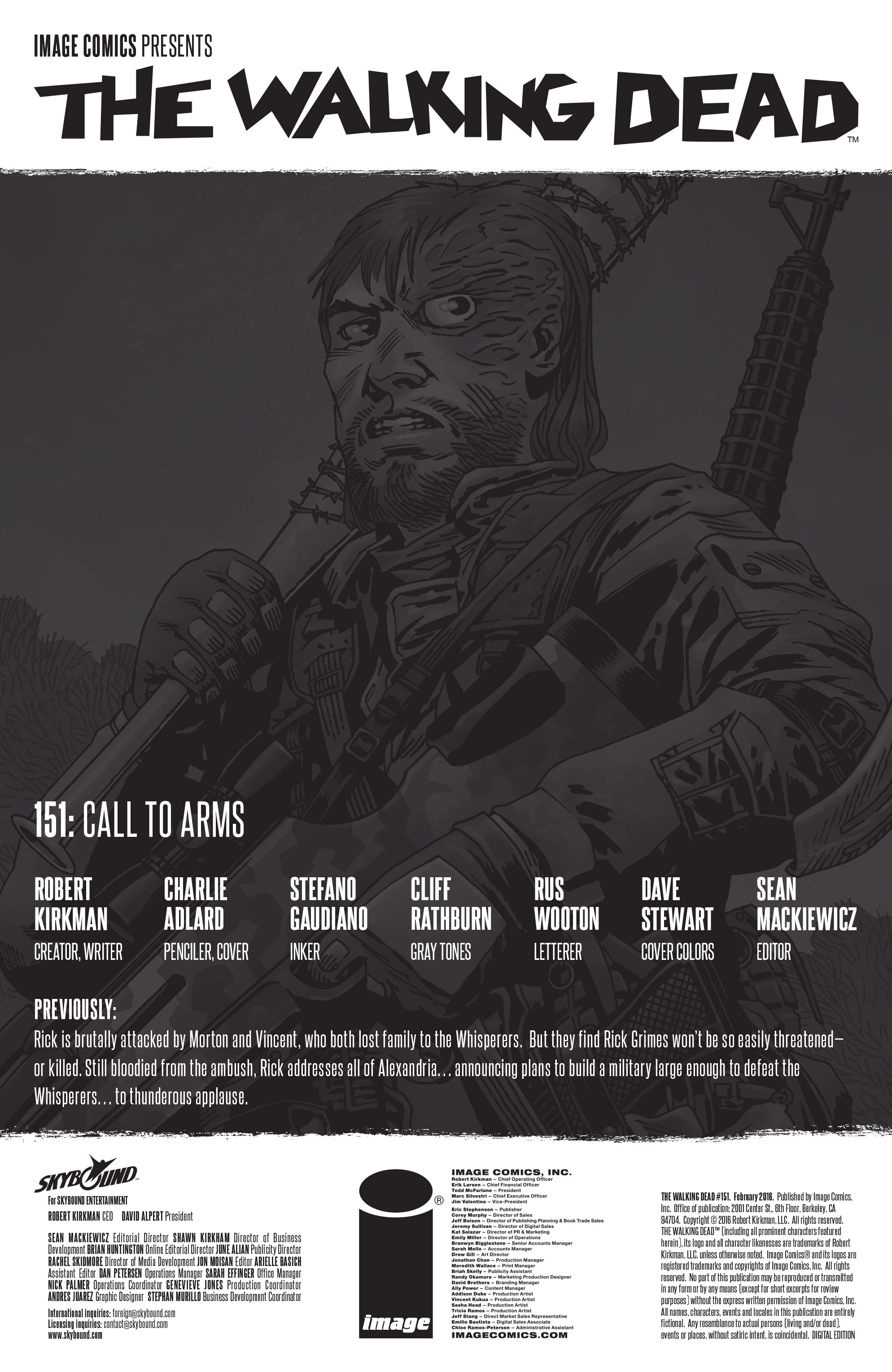 Read online The Walking Dead comic -  Issue #151 - 2