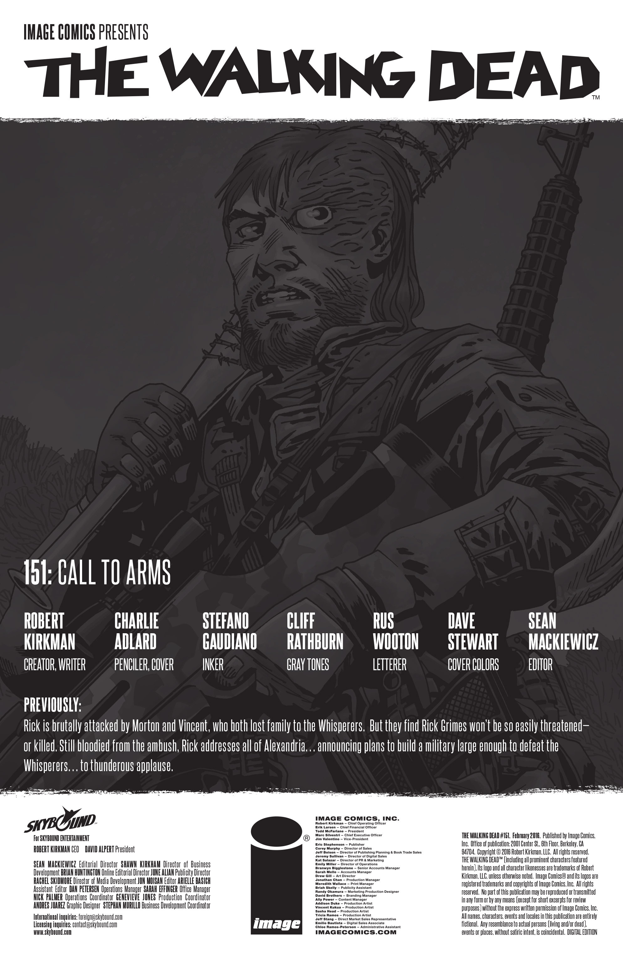 Read online The Walking Dead comic -  Issue #151 - 2