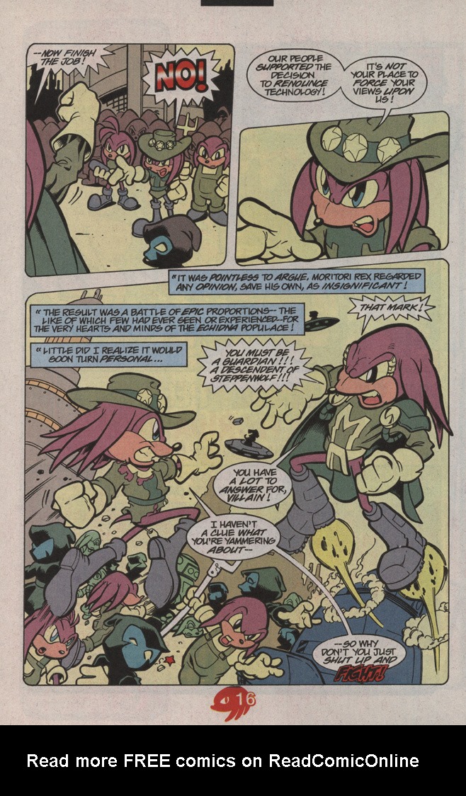 Read online Knuckles the Echidna comic -  Issue #17 - 26