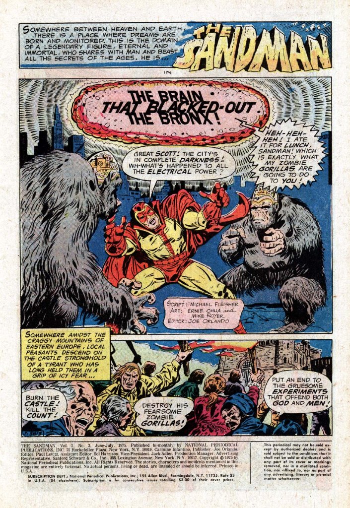 Read online The Sandman (1974) comic -  Issue #3 - 2