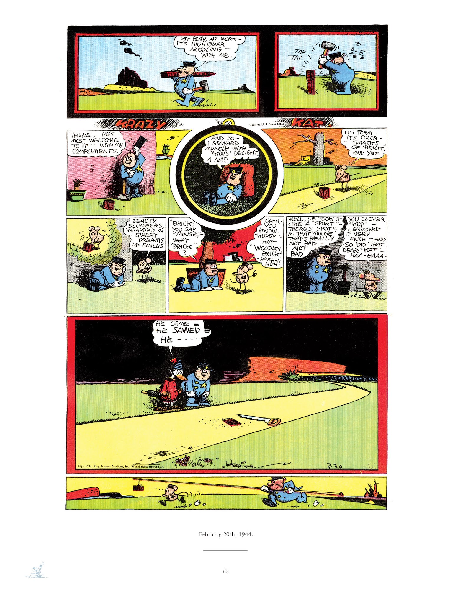 Read online Krazy & Ignatz comic -  Issue # TPB 13 - 88