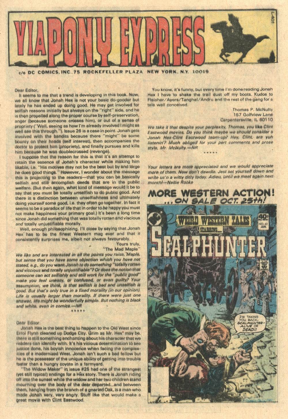 Read online Jonah Hex (1977) comic -  Issue #32 - 19