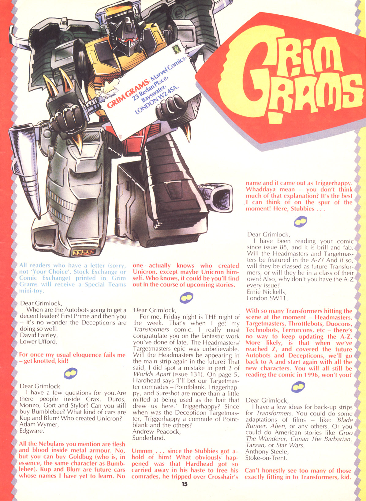 Read online The Transformers (UK) comic -  Issue #139 - 14