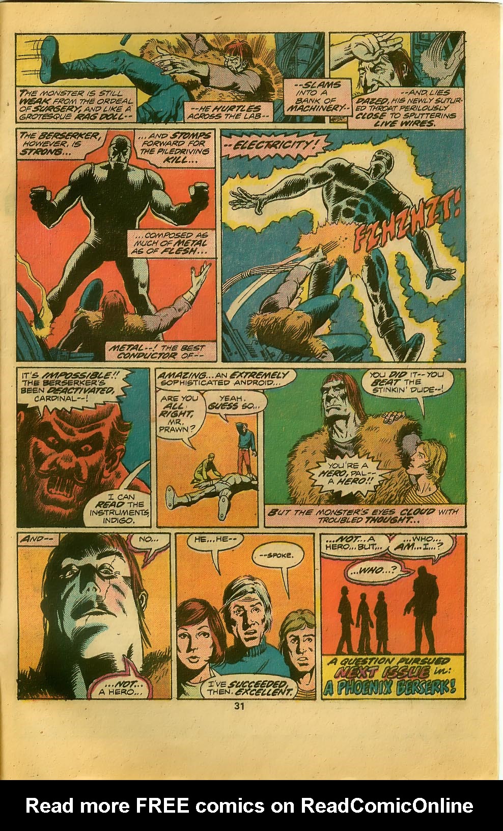 Read online Frankenstein (1973) comic -  Issue #16 - 21