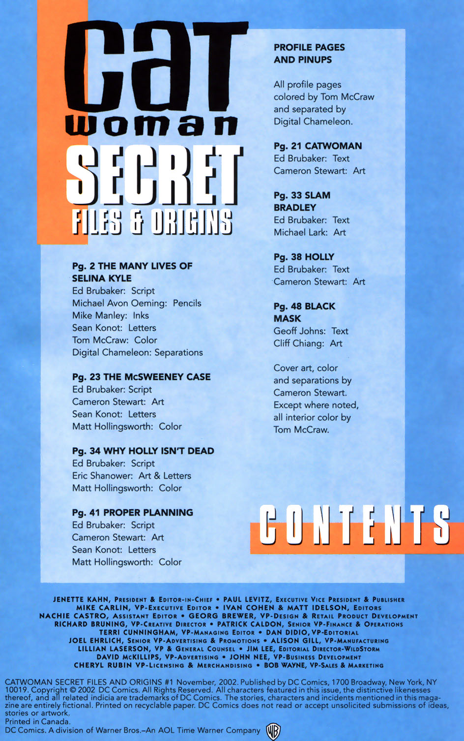 Read online Catwoman Secret Files and Origins comic -  Issue # Full - 2