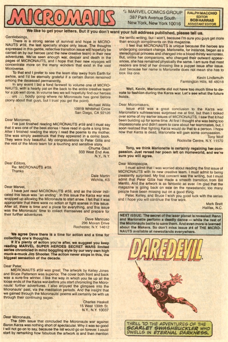 Read online Micronauts: The New Voyages comic -  Issue #3 - 24