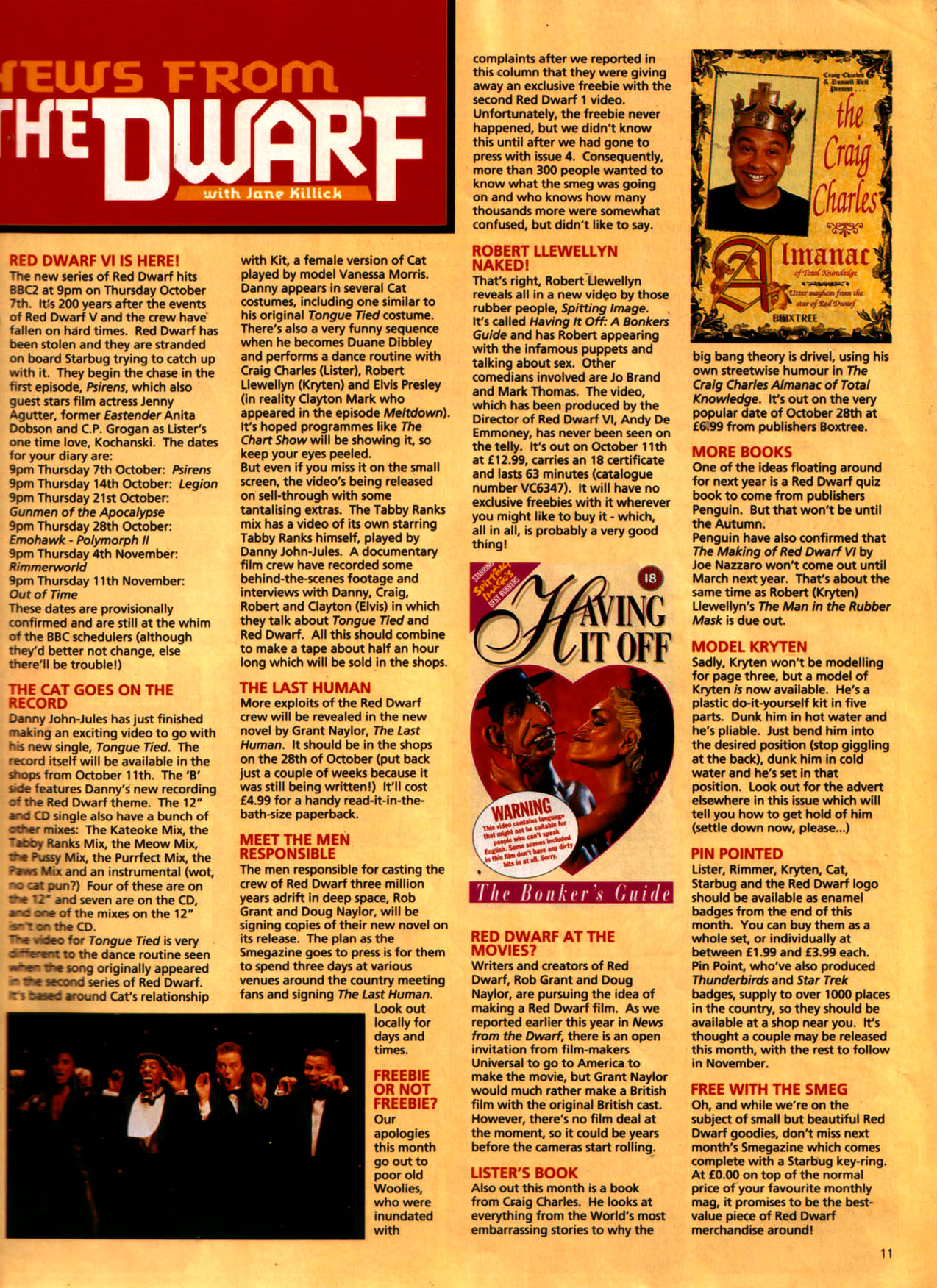 Read online Red Dwarf Smegazine (1993) comic -  Issue #6 - 11
