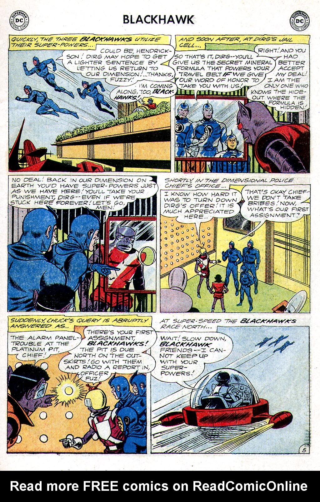 Read online Blackhawk (1957) comic -  Issue #186 - 7